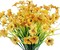 Outdoor Artificial Flowers UV Resistant Spring Plants Fake Silk Flowers Greenery Shrubs Plastic Flower Faux Plants for Outside Indoor Decor